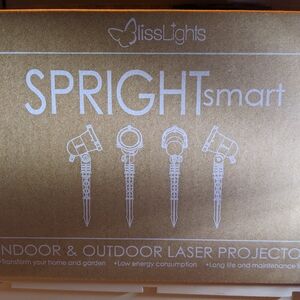 Blisslights Green Outdoor Indoor Spright Smart Motion LED Laser Light NIB